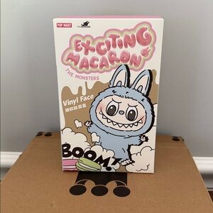 Popmart Exciting Macaron Labubu TOFFEE The Monsters Plush Pendant Blind Box